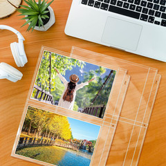 50 Pack 5×7 Photo Sleeves for 3 Ring Binder Clear 2 Pocket Album Pages