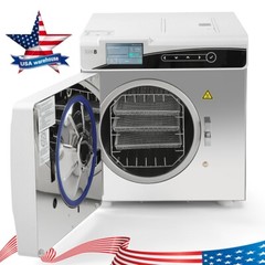 22L Class B Dental Autoclave Vacuum Drying Steam Sterilizer Built-in Printer