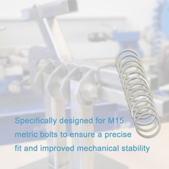 M15 Precision Stainless Steel Shim Washer 0.1/0.2/0.3/0.5mm Spacers