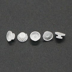 100Pcs Composite Dental Orthodontic Ceramic Clear Lingual Button Bondable Round