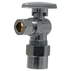 3 PIECES 1/4 TURN ANGLE STOP VALVE COMPRESSION 3/8″ OD X 1/2″ CPVC (LEAD FREE)