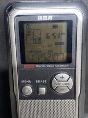 RCA RP5120-A Handheld 256MB Digital Voice Recorder Dictaphone TESTED