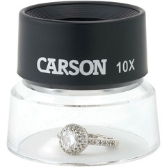 10X Magnifier Stand Loupe 1 Inch Lens Transparent Base Close Up Viewing Crafts