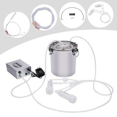 110V 5L Electric Sheep Goat Milking Machine Bucket Vacuum Impulse Pump Milker