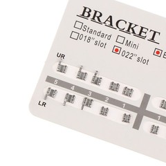 20pcs/set Dental Orthodontic Mini Edgewise Metal Bracket with/no hooks
