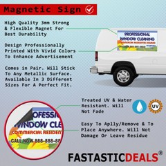 Car Magnet Set of 2 Resale Shop Black Car Advertising Industrial Sign