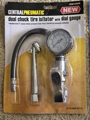 MERLIN Pneumatic High Flow Blow Gun Kit CENTRAL PNEUMATIC Tire Inflator & Gauge