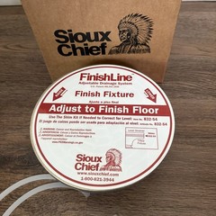 Sioux Chief 832-4HNR Finish Fixture for Adjustable Floor Drain PVC Round 6-1/2”