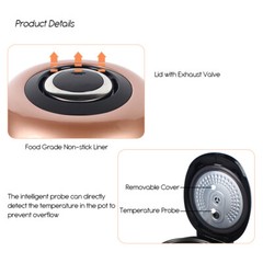 5L Pearl Pot Pearl Tapioca Cooker Commercial Touchscreen for Boba Tea / Milk Tea