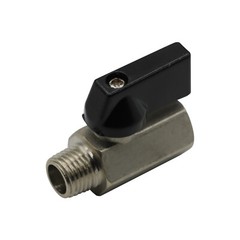 Mini Ball Valve 1/8″ Male X Female NPT Chrome Plated Brass Body 450 psi M X F