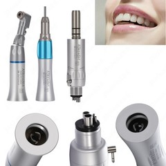 Dental Latch Slow Low Speed Handpiece Kit Contra Angle Air Motor E-type 2/4hole