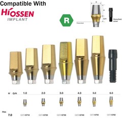 US Dental Straight Transfer Abutment Regular Ø4.5/5.0/6.0mm Fits Osstem Hiossen