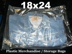 7 EXTRA THICK Plastic Bags 18” x 24” Clear 4 Mil Storage Bags 18×24