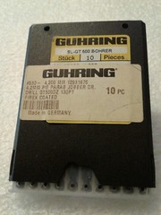 4.200MM Guhring Pm Parab Jobber Drill Bits, 530 Series Pkg of 10