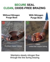 Hands-Free Nitrogen Purge Tool for HVAC Brazing – Low-Pressure, Multi-Size O-Rin