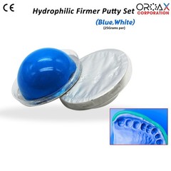 Hydrophilic Dental Impression Putty Set, Blue & White – Fast Setting Firm