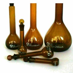 5/10/20/25/50/100/250ML Borosilicate Amber Glass Volumetric Flask with Stopper