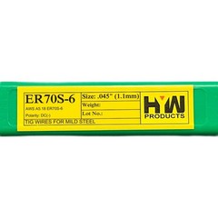 ER70S-6 5-Lbs Mild Steel TIG Welding Filler Rod .045″ x 36″ 5-Lbs 0.045″