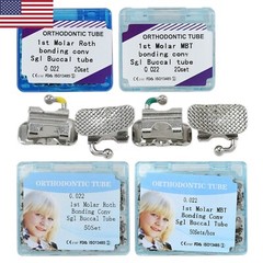 Dental Orthodontic Buccal Tube Convertible Roth MBT 022 1st Molar 6# Bonding
