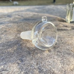 3Packs 14mm Male Slide Tobacco Bowl Glass for Water Pipes – Round Clear