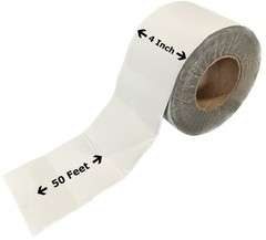 FastSeal RV Roof Tape 4in x 50ft White UV Sealant Compatible with Eternabond