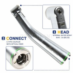 Dental LED Fiber Optic Handpiece Contra Angle 20:1 Implant E-Type Fit NSK NEW YB