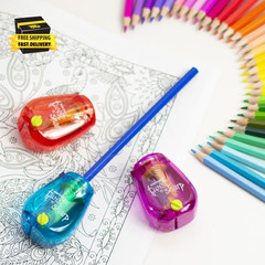Office Pencil Sharpener, Manual, One Assorted Color, Twist-N-Sharp, Kids, Boys,