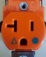 Leviton 8300-IGO Orange Receptacle – 20A/125V – Hospital Grade – Isolated Ground