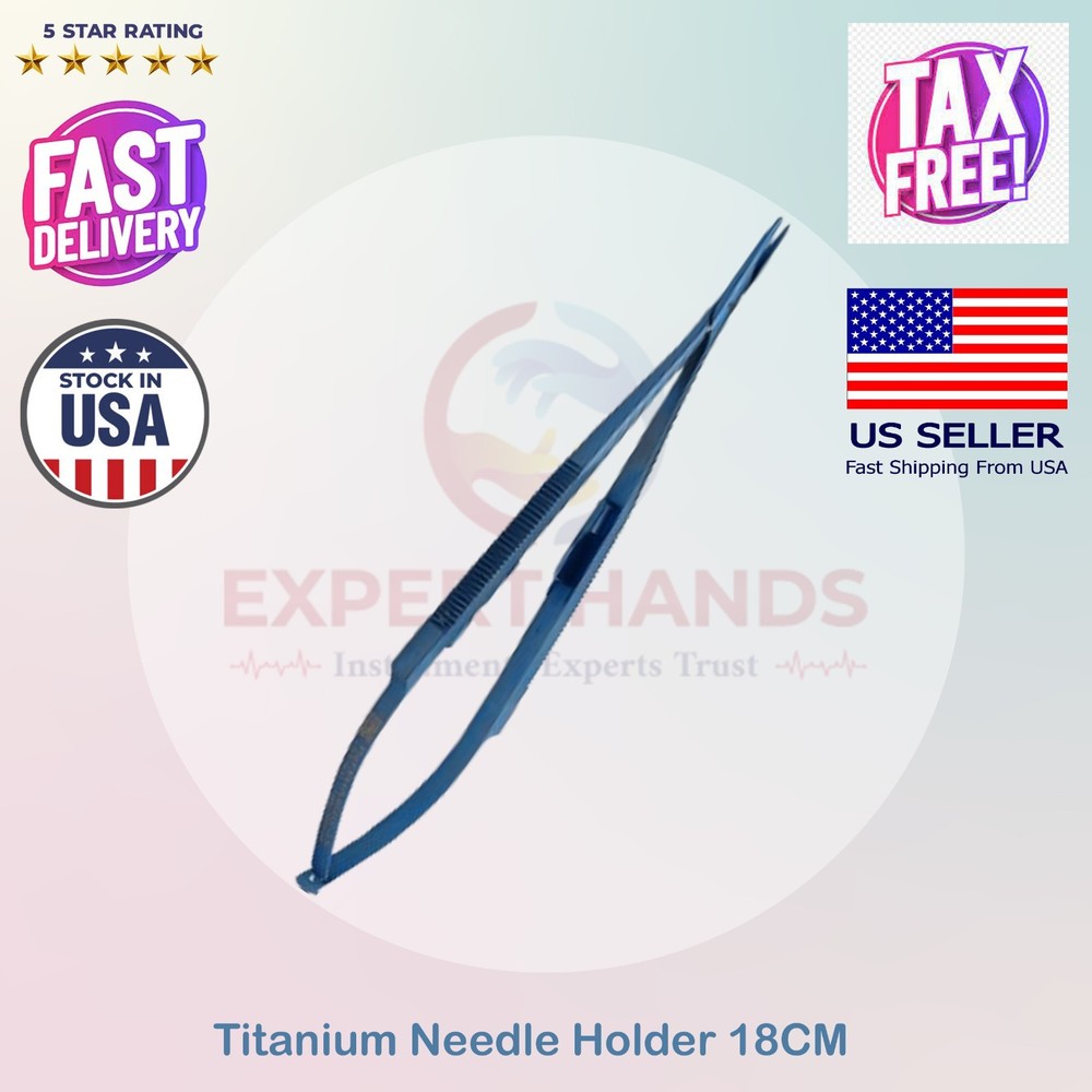 Titanium Micro Needle Holder 18CM