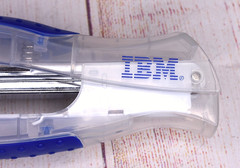Tape Media Rewards Program IBM Blue Clear Promo Stapler NEW