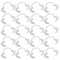 20Pc Medium Size C-Shape Mouth Opener Dental Cheek Lip Retractor Teeth Whitening