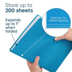 Blue Summit Supplies Hanging File Folders, 25 Reinforced Hang Folders, Designed