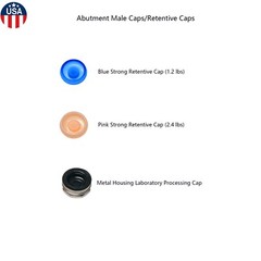 US Locator Abutment Male Caps Replacement Inserts 1.2 lbs/2.4 lbs/Metal Housing