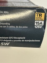 NEW Eaton Tamper Resistant TRGF15W White 15A 125V GFCI Receptacles Outlets NIB