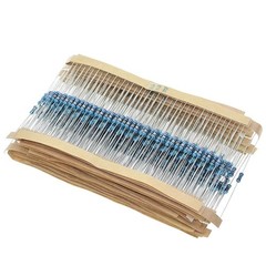 600PCS 1/4W Metal Film Resistor Assortment Kit – 30 Values (10Ω to 1MΩ) ±1%