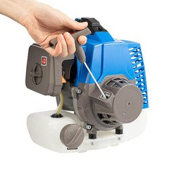 63CC 3hp Gas Powered Post Hole Digger Earth Auger Wheeled Ground Drill w/12″ Bit