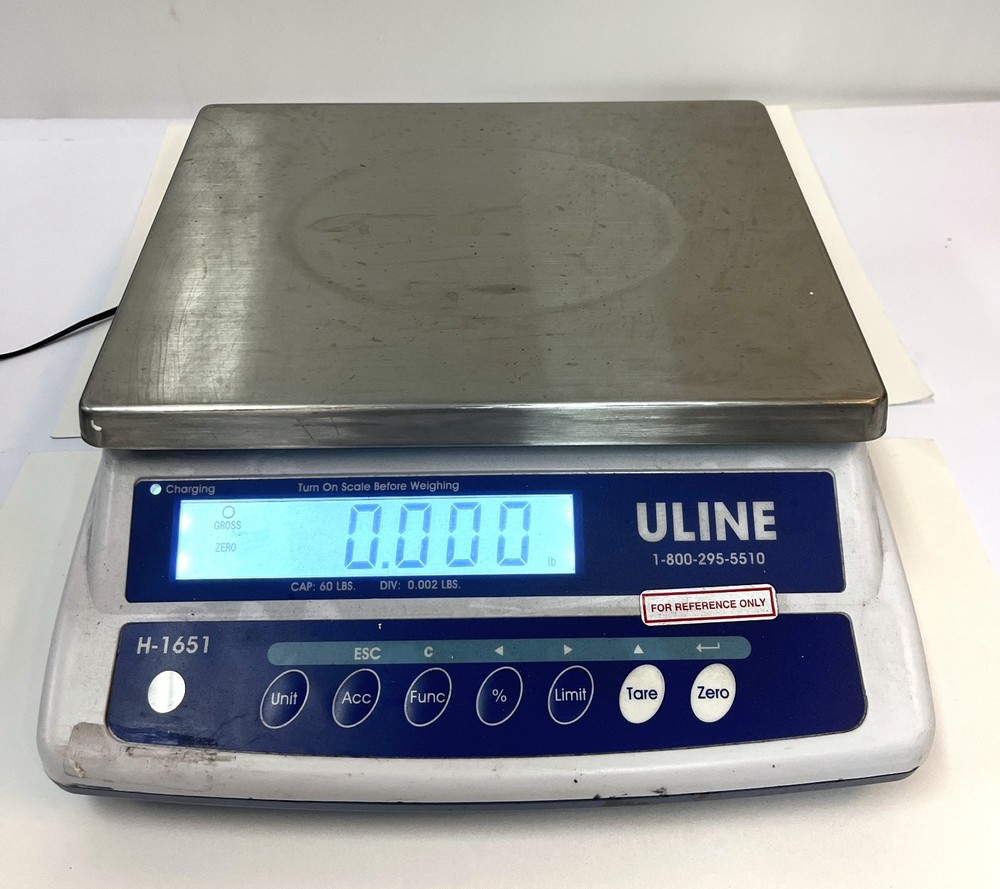 Uline H-1651 Digital Counting Scale 60 lb x 0.002 lb Bench Scale Works Great