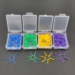 100pcs/box Disposable Dental Wedges Medical Plastic Concave Design Wedge W/ Hole