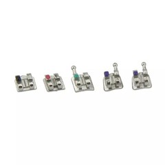 Dental Orthodontic Brackets Braces MIM Metal Mini Roth MBT 018 022 345 Hooks