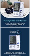Omron HEM-907XL Arm-Type Digital Automatic BP Monitor, 4 Cuffs, Avg Mode