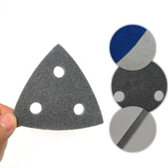 3 Hole 80mm Hook & Loop Mouse Sanding Discs Polishing Sponges Detail Sandpaper △
