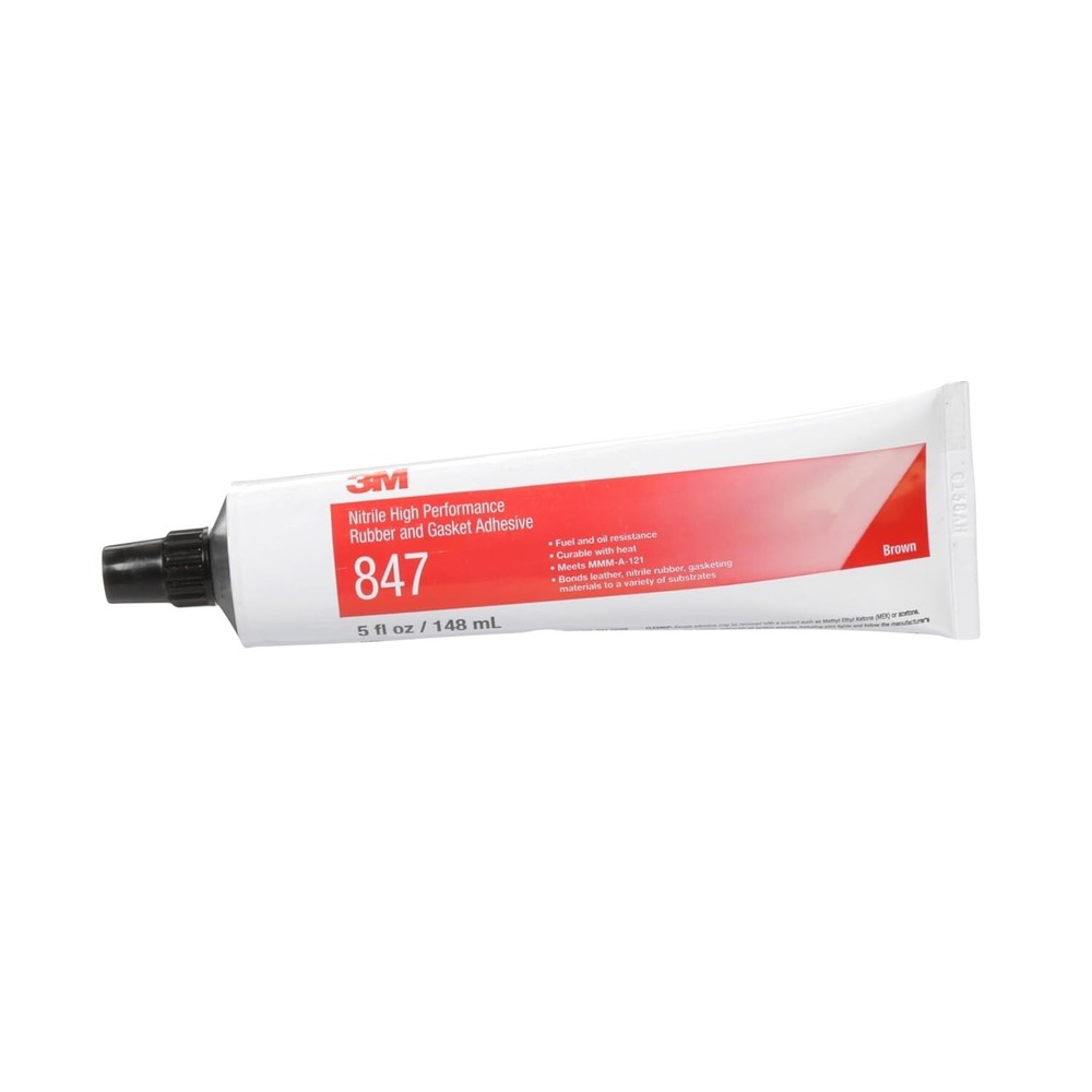 3M 847 Nitrile High Performance Rubber and Gasket Adhesive, Brown