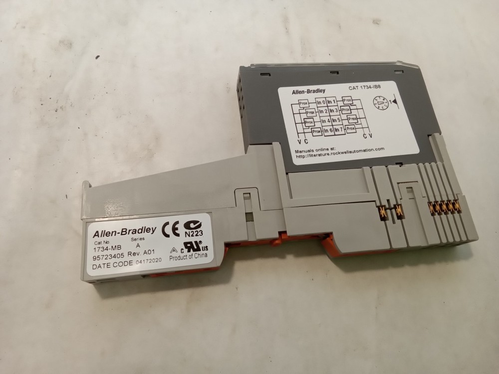 Allen Bradley 1734-IB8 Digital Input Module with 1734-MB 1734-RTB (P11A)
