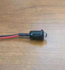 3 Bright BBT 12 volt DC Blue LED 3/8″ Snap-In Indicator Lights