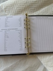 Hallmark Classic Address Book Faux Leather Ringbound Free Shipping