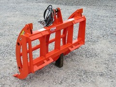 48″ Compact Tractor Root Rake Clam Grapple Attachment Skid Steer Quick Attach