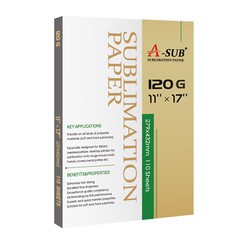 A-SUB Sublimation Paper 11×17 110 Sheets 120g for Inkjet Transfer Cotton Poly A3