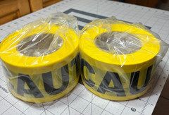 (Lot of 2) C.H. Hanson 3″ x 500ft CAUTION Barrier Tape CT25M3500