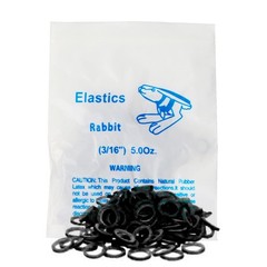 LA MIERE Non latex 100P Black Orthodontic Elastics Dental Rubber 3/16″,