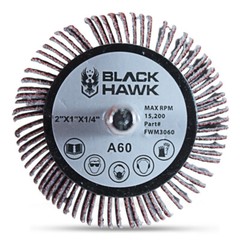 2″ x 1″ x 1/4″ Shank Mounted Flap Wheels – A/O 40 Grit Sanding Wheel – 25 Pack